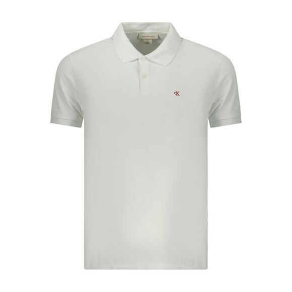 Calvin Klein Bianco Cotton Men Men's Polo